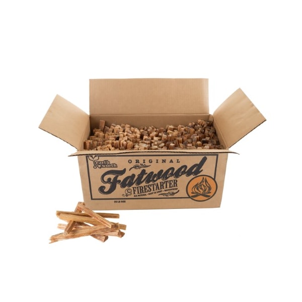 Nature Spring 25 pound Box Fatwood Firestarter Kindling Sticks for Wood, Stoves, and Outdoor Use 750603ZFL - main
